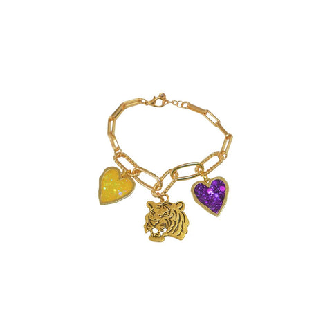 Tiger Pride Charm Bracelet