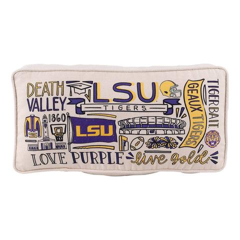 LSU Collage Pillow