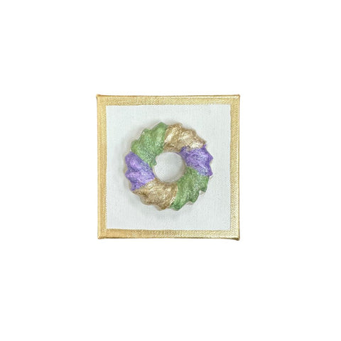 3-D King Cake Canvas