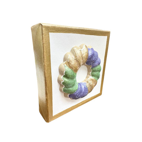 3-D King Cake Canvas