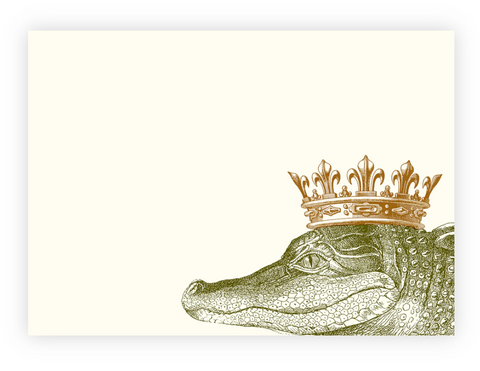 King Gator Horizontal Note Cards