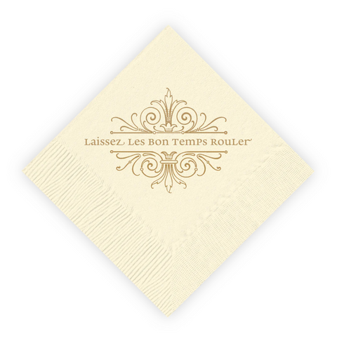 Laissez Ivory Beverage Napkins