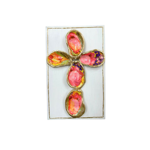 Pink Tulip Oyster Cross