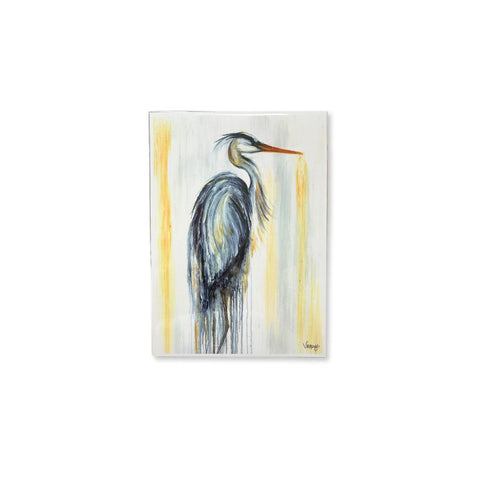 "Watercolor Heron" 5x7 Fine Art Reproduction