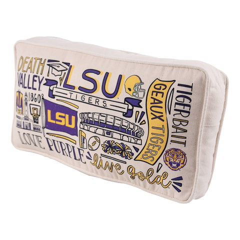 LSU Collage Pillow