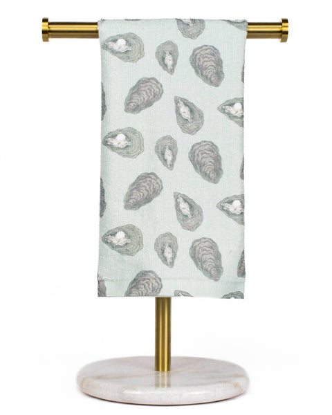 Awe Shucks Kitchen Towel Ice/Gray 15x25