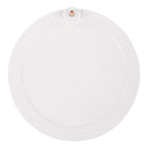 White Round Platter for Charcuterie Board Toppers