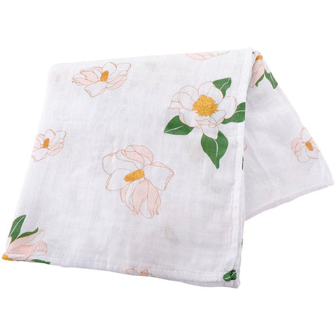 Southern Magnolia Swaddle Blanket - 318 Art and Garden