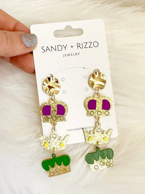 Triple Crown Earrings