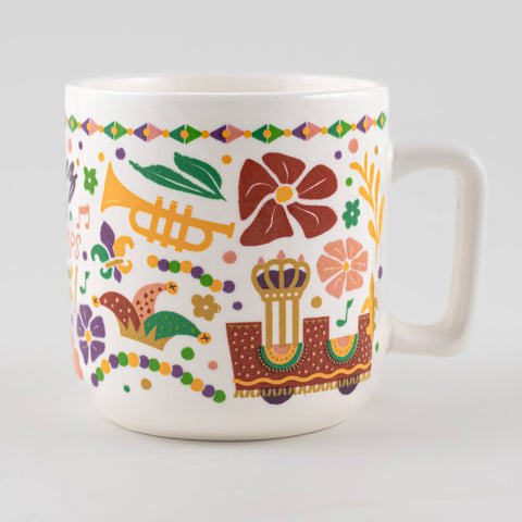 Mug - Mardi Gras Flowers