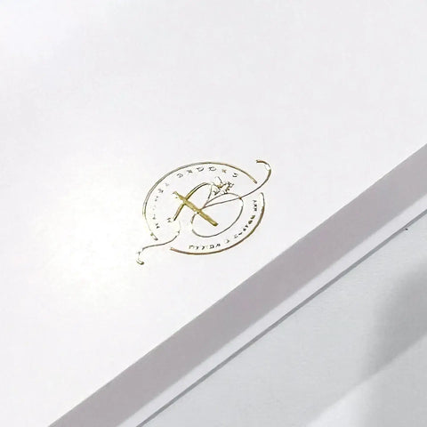 Gold Foil Pastel Nativity Folded Notes