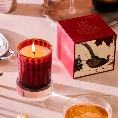 Poinsettia Holiday Candle 5.5 oz