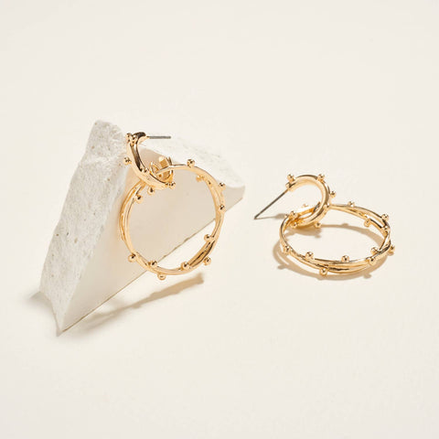 Classic Metal Hoop Earrings - 318 Art & Frame