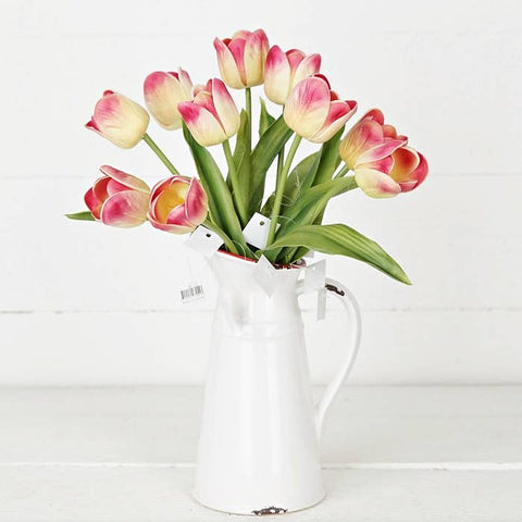 Real Touch Tulip 14in Pink