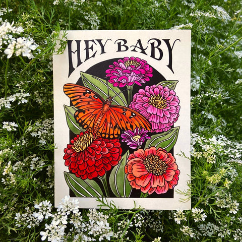 Hey Baby- Greeting Card