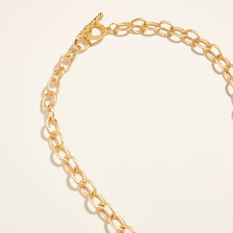 Textured Toggle Chain Necklace - 318 Art & Frame