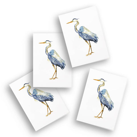 Blue Heron Enclosure Cards | Pack of 4