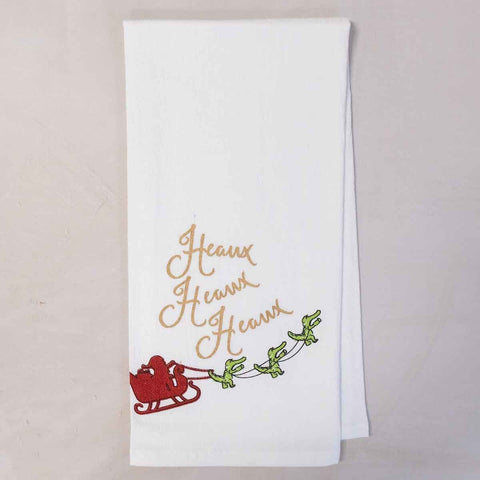 Heaux Gator Flour Sack Hand Towel