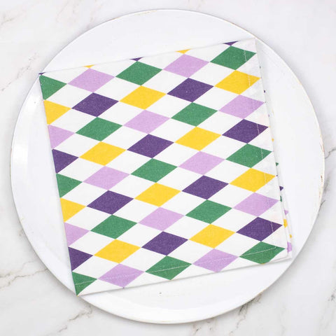 Mardi Gras Harlequin Napkin