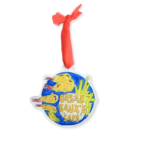 Orlandeaux's Café Acrylic Ornament