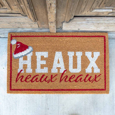 Santa Hat Heaux Coir Doormat