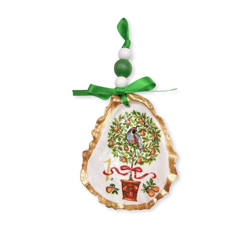 12 Days of Christmas Oyster Ornament Set
