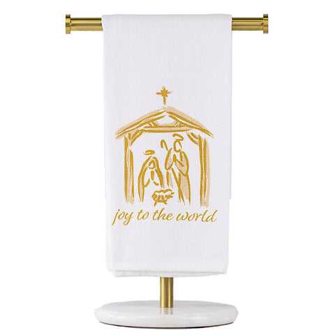 Joy to the World Nativity Hand Towel