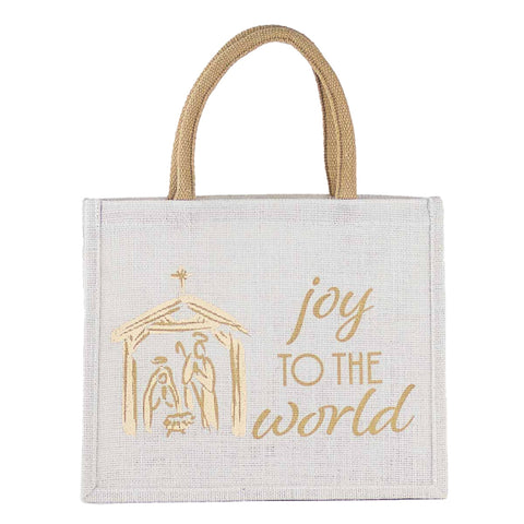 Joy to the World Nativity Gift Tote