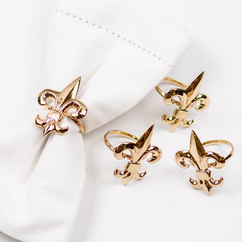 Fleur de Lis Napkin Rings