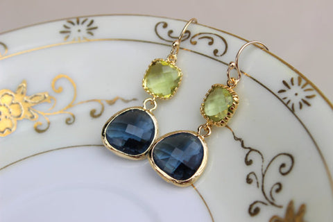 Two Tier Crystal Earrings