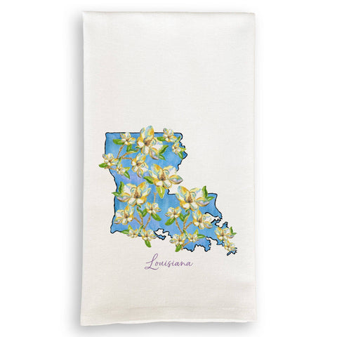 Floral Louisiana Kitchen Towel