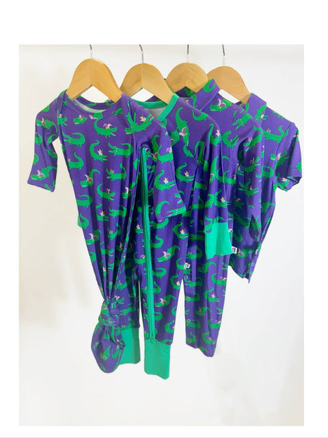 Gator Krewe  - LS Convertible Zip PJs