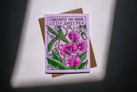 Congrats On Your Little Sweet Pea Card