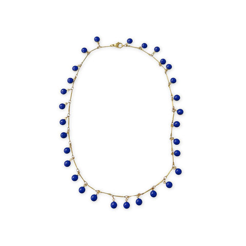 Brass and Enamel Choker Necklace