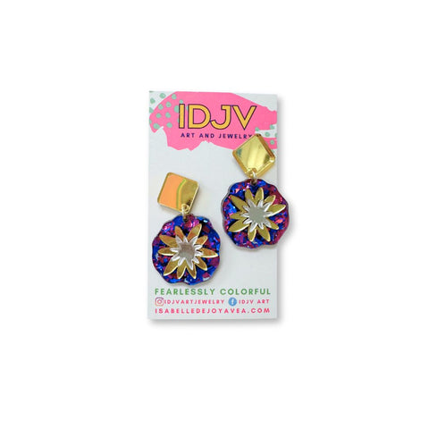 Starburst Glitter Earrings