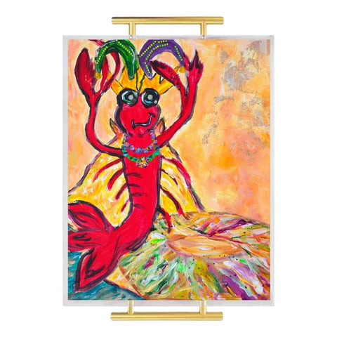 Carnival Crustacean Acrylic Serving Tray