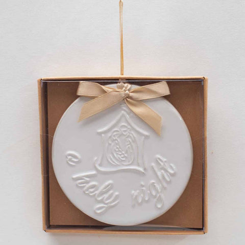 O Holy Night Embossed Ornament - 318 Art & Frame
