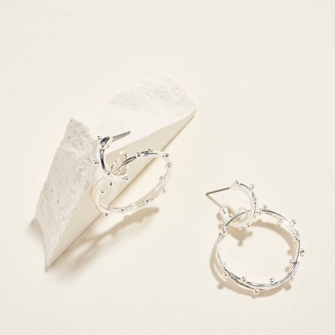 Classic Metal Hoop Earrings - 318 Art & Frame
