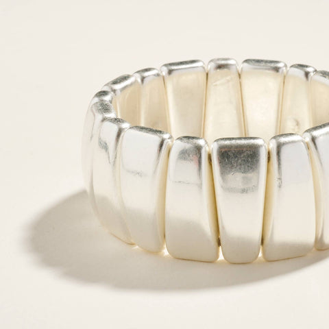 Domed Metal Stretch Bracelet - 318 Art & Frame