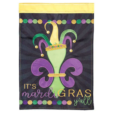 It's Mardi Gras Garden Flag