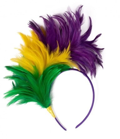 Mardi Gras Feather Headband