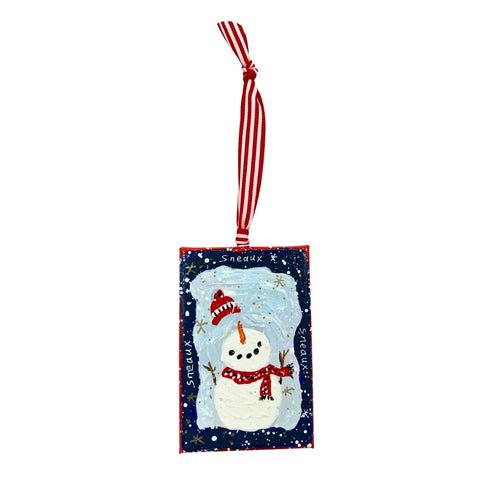 Sneaux-man Canvas Ornament