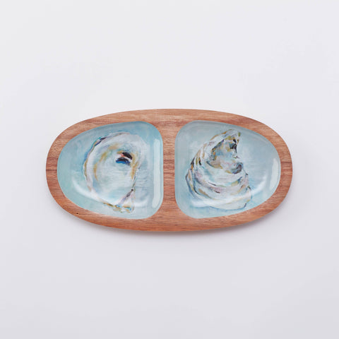Oyster Oval Wooden Serving Tray