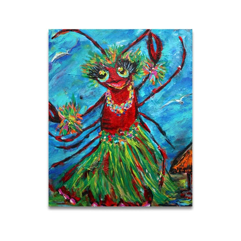 "Vacation Crustacean" Canvas Fine Art Reproduction