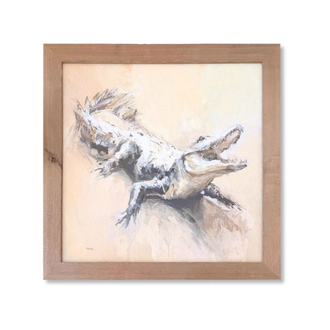 Alligator- Framed 23x23