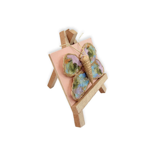 Mini Oyster Butterfly on Easel