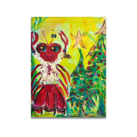 "Christmas Crawfish" Canvas Fine Art Reproduction