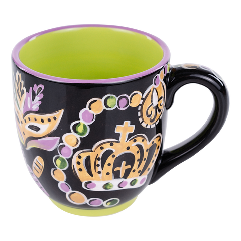 Crowns and Beads Mardi Gras Mug - 318 Art & Frame