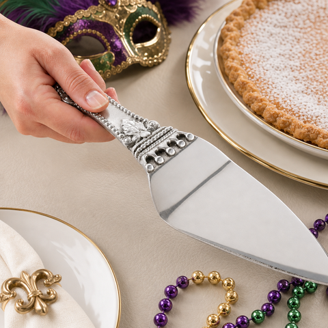 Mardi Gras Pie Server