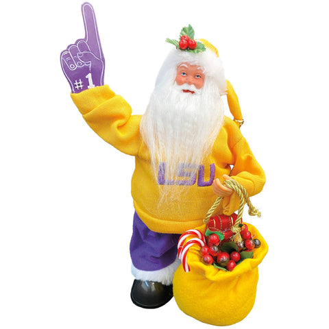 12" LSU Animated Musical Santa - 318 Art & Frame